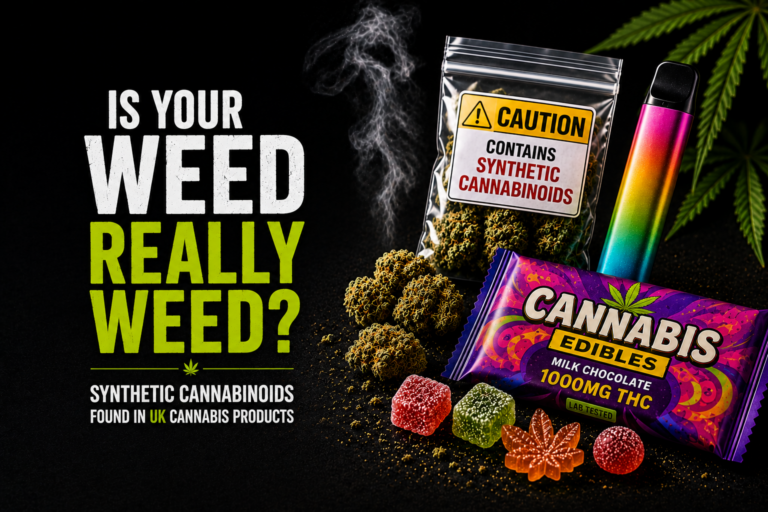 Synthetic cannabinoids found in UK cannabis, THC vapes and edibles